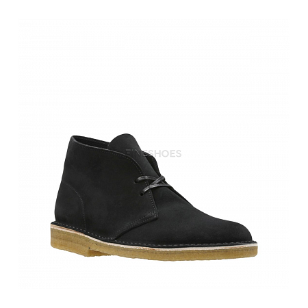 Clarks Desert Boot Black Suede