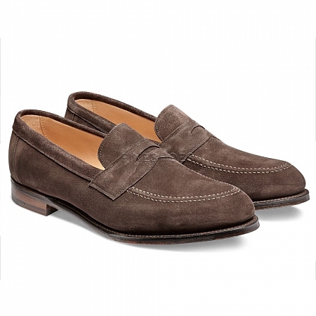 Cheaney Hadley Dark Brown Soft Suede