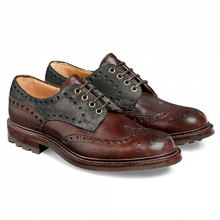 Cheaney Avon B Walnut Grain/Mocha/Khaki Suede