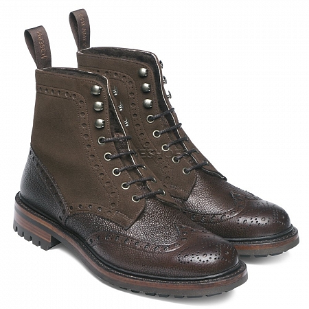 Cheaney Irvine Walnut Grain/Plough Suede