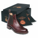 Cheaney Ribble C Burgundy Grain