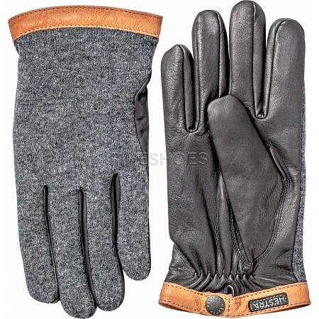 Hestra Deerskin Black/Grey