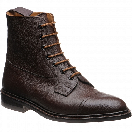 Tricker's Calvert Dark Brown Grain Rubber Sole