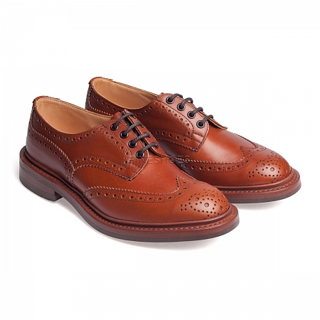 Tricker's Bourton Marron Antique Rubber Sole