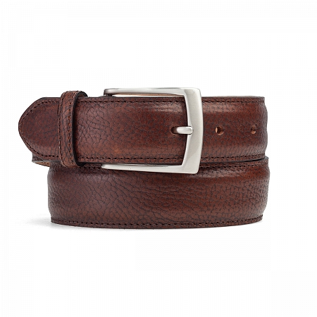 Loake Belt Henry Dark Brown Grain