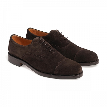Оксфорды кэптое Berwick 5241 Dark Brown Suede