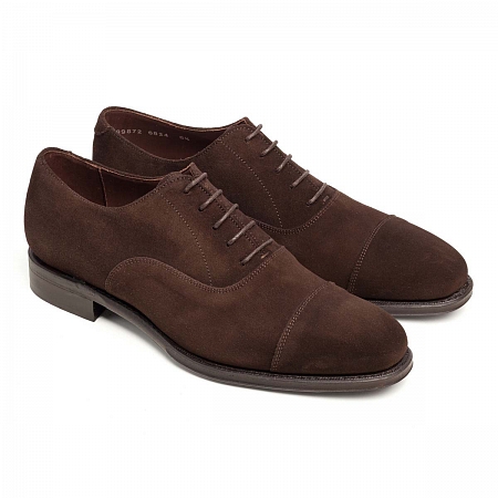 Оксфорды кэптое Berwick 6824 Dark Brown Suede
