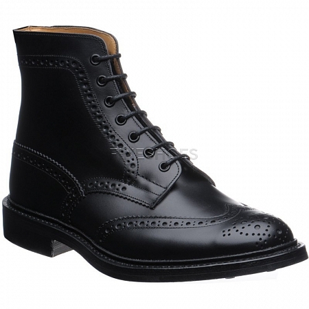 Tricker's Stow Black Rubber Sole