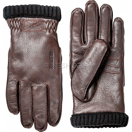 Hestra Deerskin Primaloft Rib Brown