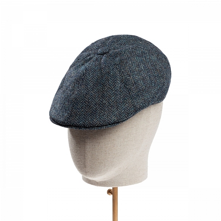 Dents Abraham Moon Tweed Driver's Cap Navy