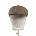Dents Abraham Moon Herrinbone Tweed Drivers Cap Pewter