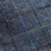 Dents Abraham Moon Herrinbone Tweed Flat Cap Blue
