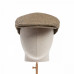 Dents Abraham Moon Herrinbone Tweed Flat Cap Brown