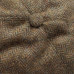 Dents Abraham Moon Herrinbone Tweed Flat Cap Brown
