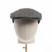 Dents Abraham Moon Tweed Flat Cap Charcoal