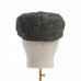 Dents Abraham Moon Tweed Flat Cap Charcoal