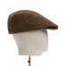 Dents Abraham Moon Herrinbone Tweed Flat Cap Chestnut