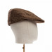Dents Abraham Moon Herrinbone Tweed Flat Cap Chocolate