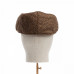 Dents Abraham Moon Herrinbone Tweed Flat Cap Chocolate