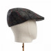 Dents Abraham Moon Herrinbone Tweed Flat Cap Gray