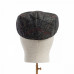 Dents Abraham Moon Herrinbone Tweed Flat Cap Gray