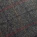 Dents Abraham Moon Herrinbone Tweed Flat Cap Gray