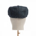 Dents Abraham Moon Herrinbone Tweed Flat Cap Navy