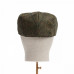 Dents Abraham Moon Herrinbone Tweed Flat Cap Olive