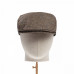 Dents Abraham Moon Herrinbone Tweed Flat Cap Pewter