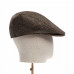 Dents Abraham Moon Herrinbone Tweed Flat Cap Pewter