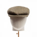 Dents Abraham Moon Herrinbone Tweed Flat Cap Spruce