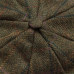 Dents Abraham Moon Tweed 8 Piece Cap Olive