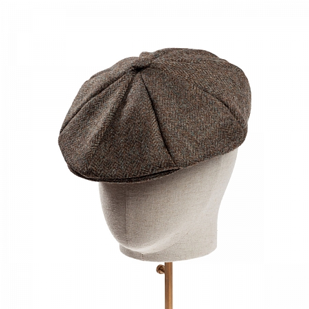 Dents Abraham Moon Tweed 8 Piece Cap Pewter