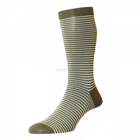 Pantherella Farringdon Light Olive/Calico