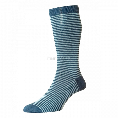 Pantherella Farringdon Steel Blue/Hazey Blue