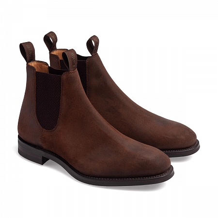 Челси Loake Chatsworth Rust Brown Waxy Suede