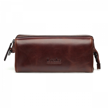 Loake Thames Wash Bag Burgundy