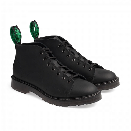 Solovair Monkey Boot Black Greasy