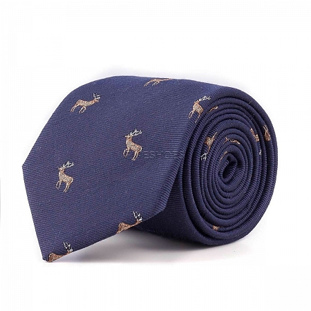Walker Slater Stag Tie Navy
