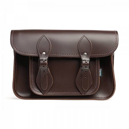 11.5-inch Classic Satchel Dark Brown