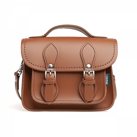 9-inch Classic Micro Satchel Chestnut