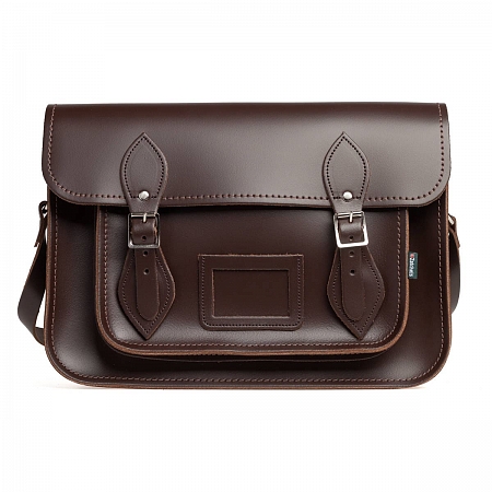 13-inch Classic Satchel Dark Brown